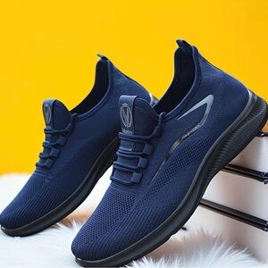 Velocity Men's Deep Blue Athletic Sneakers NWOB